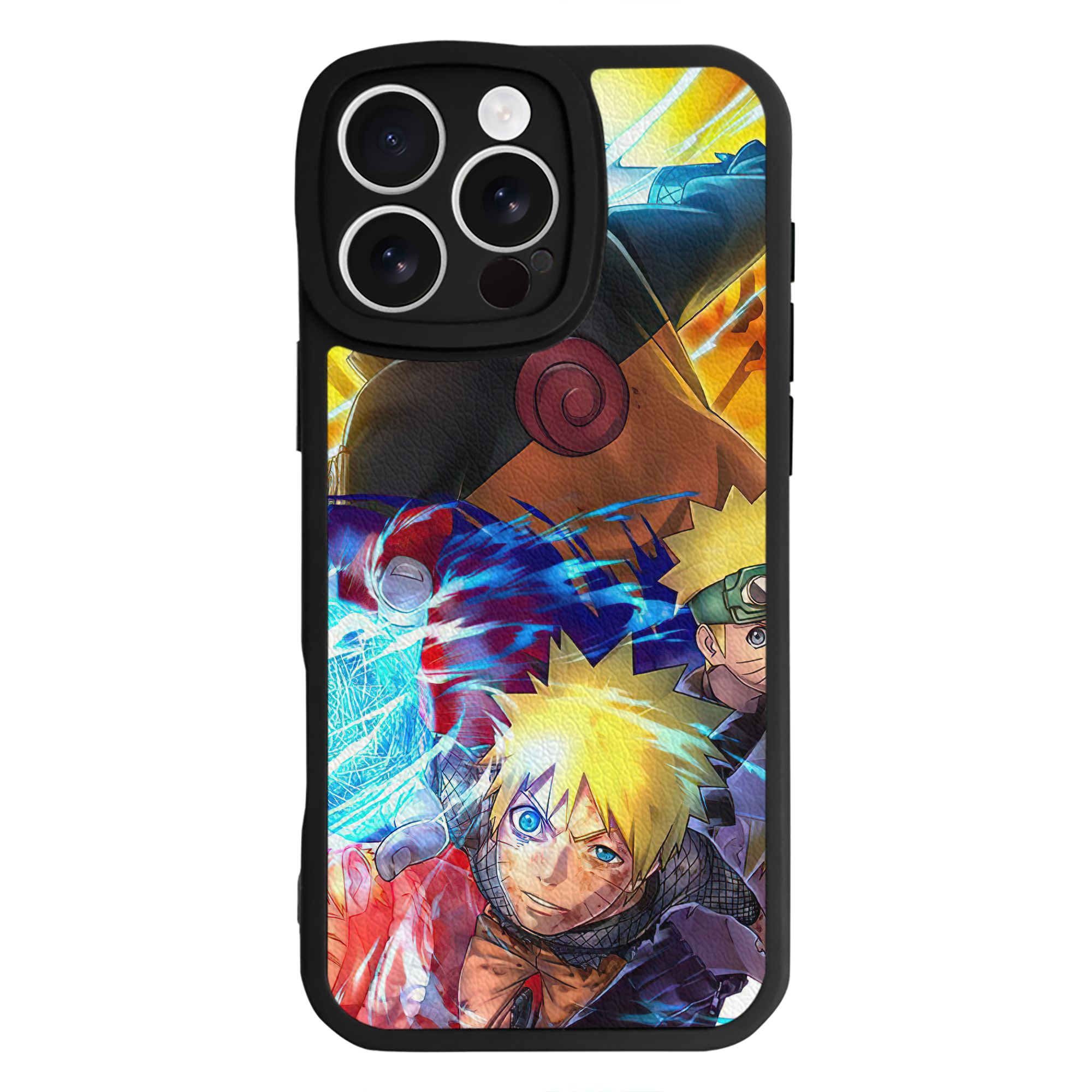 （画像用） NARUTO -ナルト- NARUTO -ナルト- 疾風伝 【iPhone 16シリーズ対応】シリコンスマホケース（レザー調） 材質：シリコン